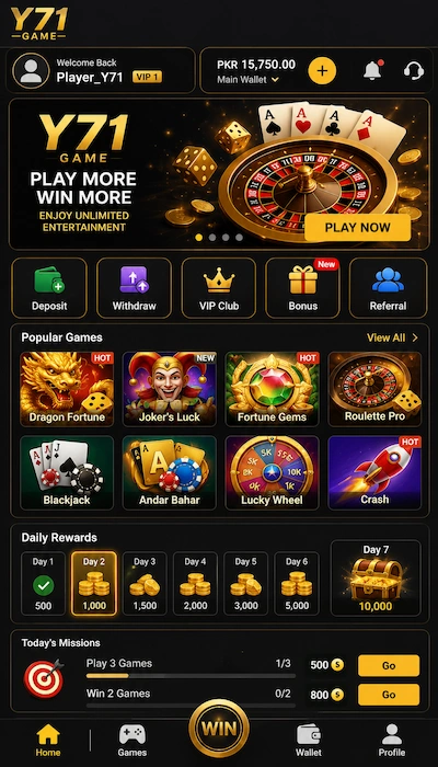 Y71 Game Dashboard Image